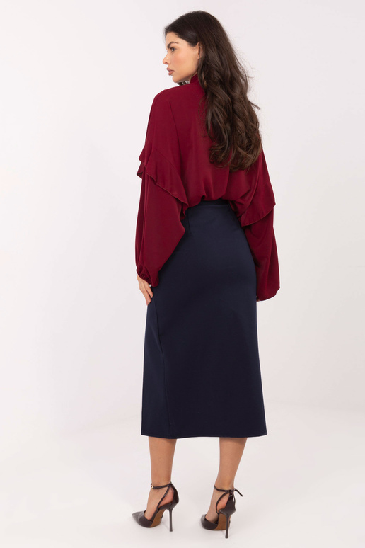 Sijonas IT SD FL7393 tamsiai mėlynas