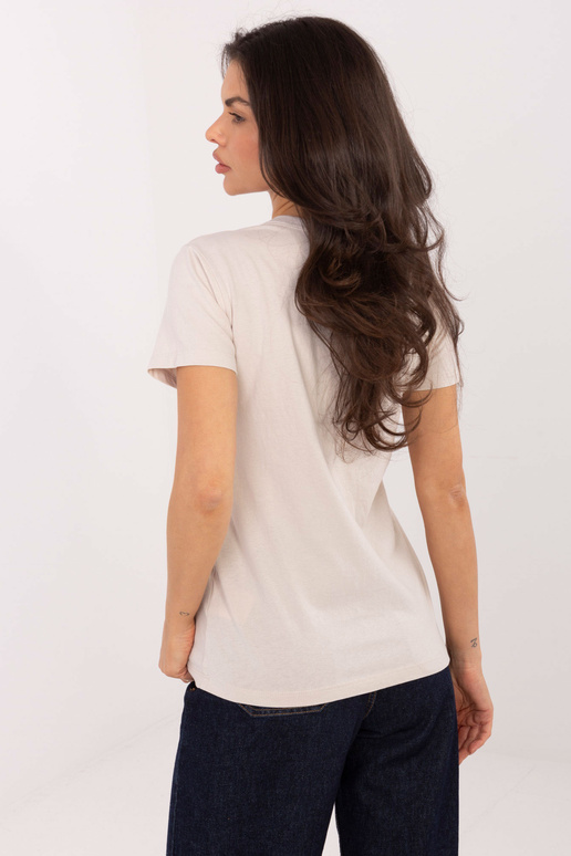 Marškinėliai šviesiai smėlio spalvos