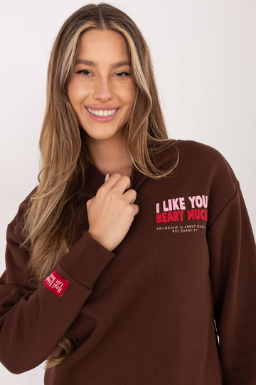 Bluza tamsiai ruda