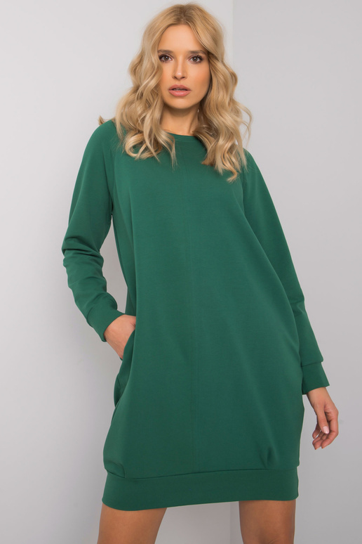 Suknelė tamsiai žalia