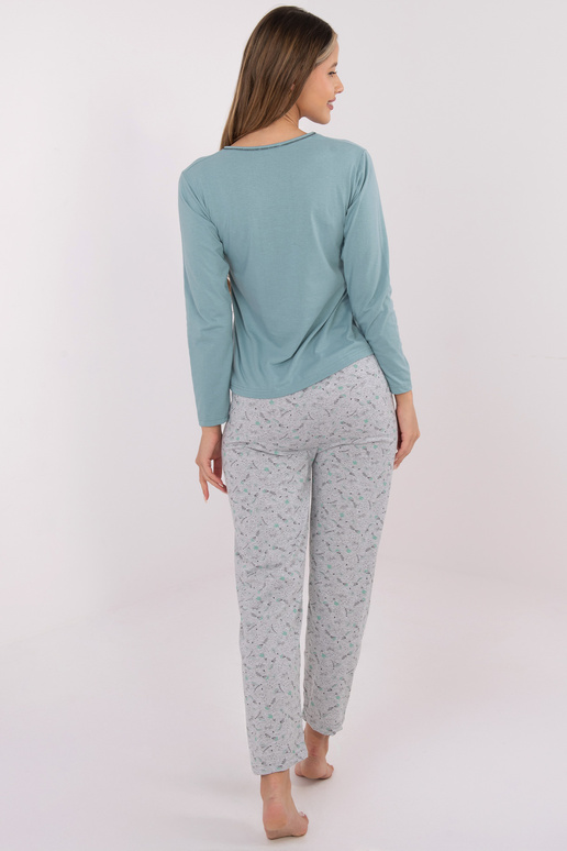 Pižama du sluoksnių žalsva