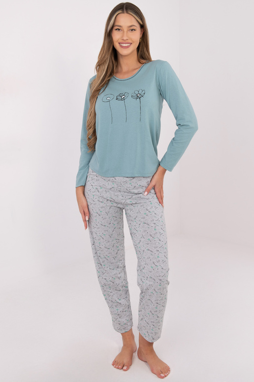 Pižama du sluoksnių žalsva