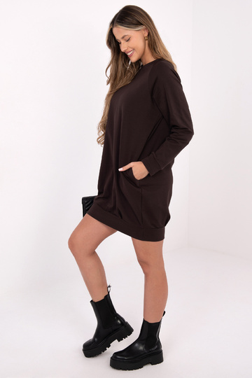 Suknelė tamsiai ruda 2