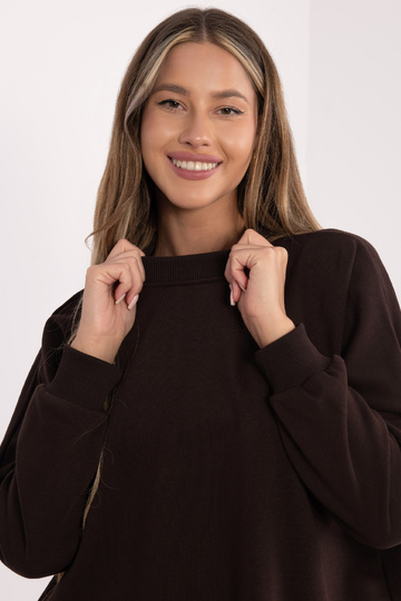 Suknelė tamsiai ruda 2