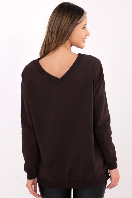 Džemperis RV tamsiai rudas