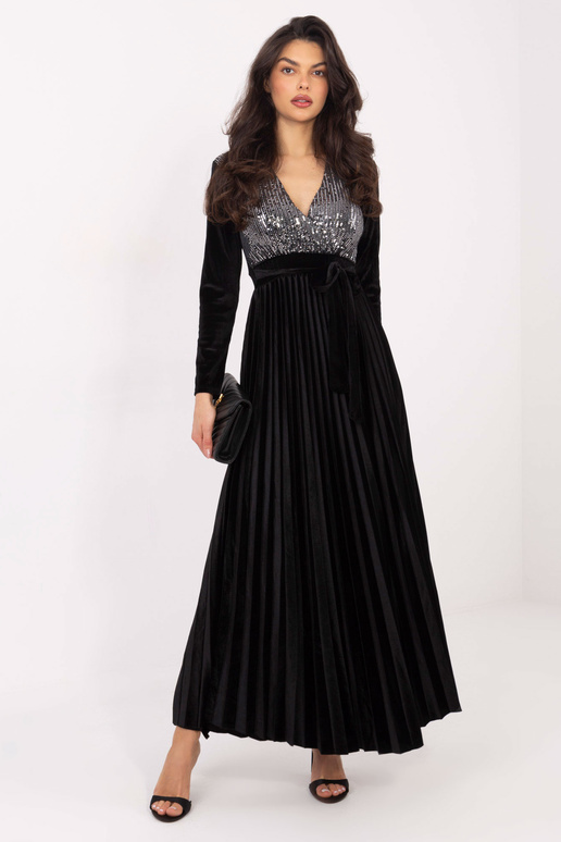 Suknelė IT SK juoda-sidabrinė