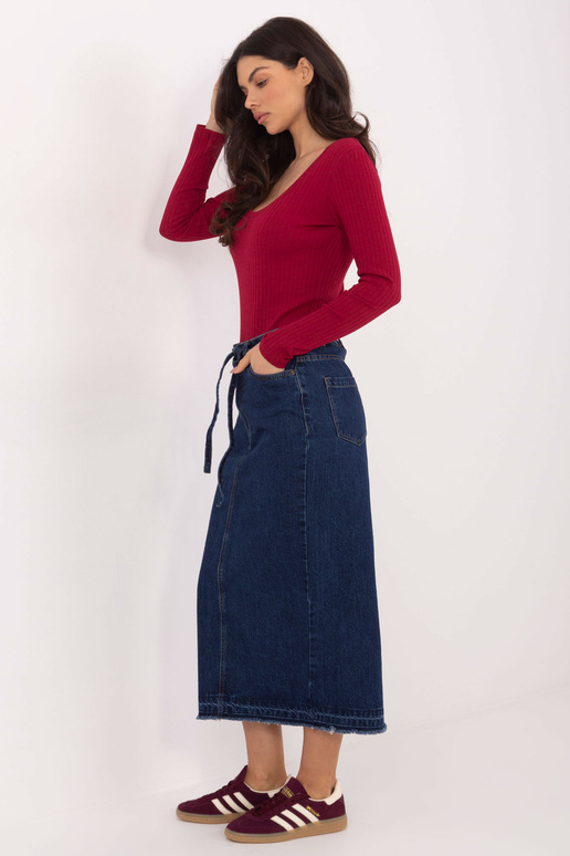 Sijonas mėlynas tamsus