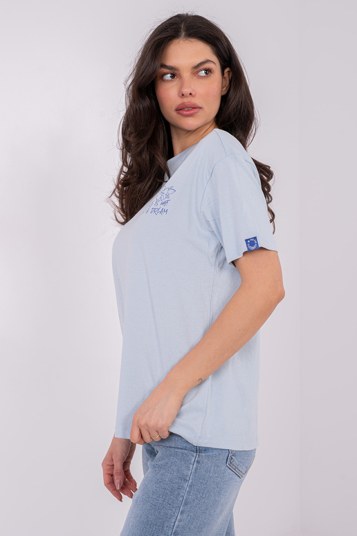 Marškinėliai šviesiai mėlyni