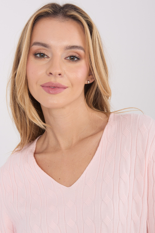 Megztinis šviesiai rožinis