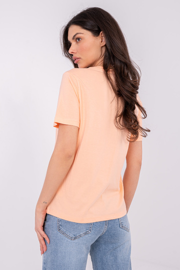 Marškinėliai persikų spalvos