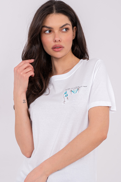 Marškinėliai baltos spalvos