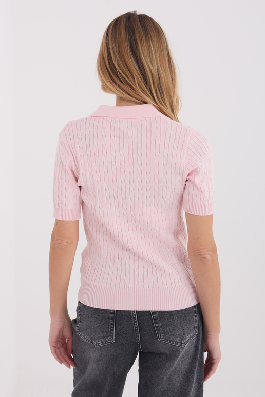 Megztinis šviesiai rožinis