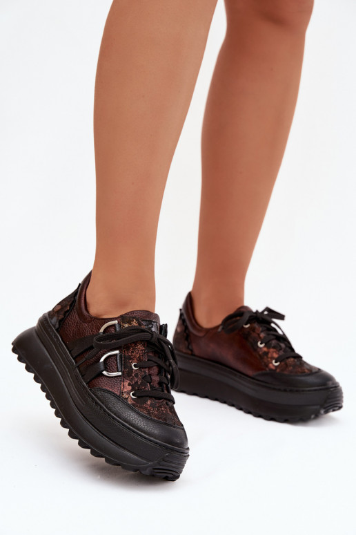    modelio batai  su platforma  06562-25 Czekoladowe