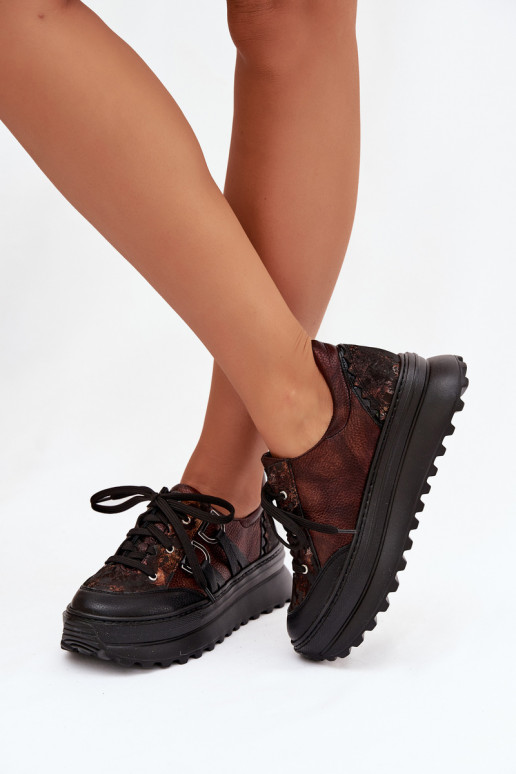    modelio batai  su platforma  06562-25 Czekoladowe