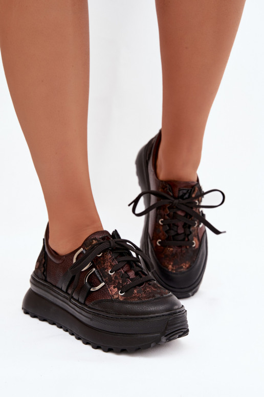    modelio batai  su platforma  06562-25 Czekoladowe