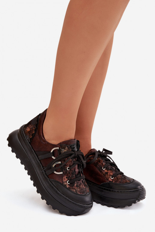    modelio batai  su platforma  06562-25 Czekoladowe