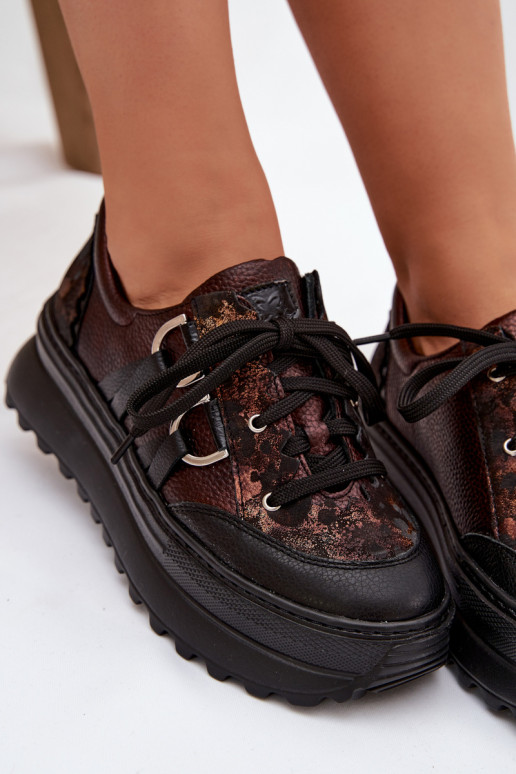    modelio batai  su platforma  06562-25 Czekoladowe