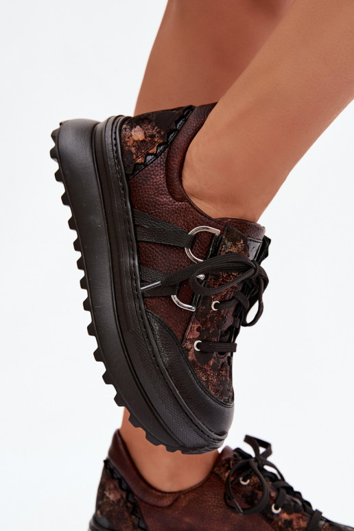    modelio batai  su platforma  06562-25 Czekoladowe