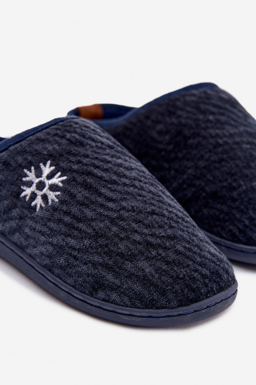 Šlepetės  tamsiai mėlynos spalvos Darline