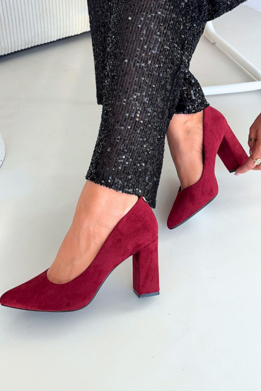 Zomšiniai bateliai su kulniukais Sergio Leone PB216 Brodowe