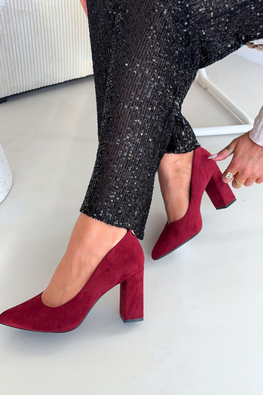 Zomšiniai bateliai su kulniukais Sergio Leone PB216 Brodowe