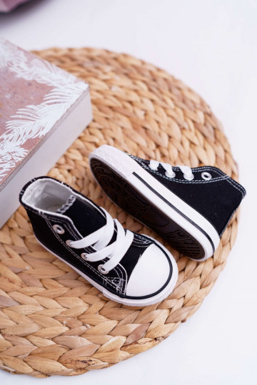 Vaikiški batai su auliuku Juodos spalvos Filemon 2