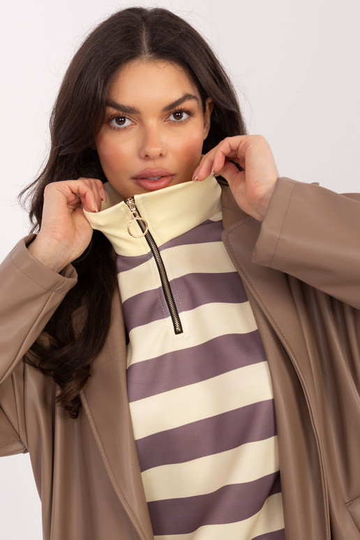 Tamsiai smėlio spalvos palaidinė