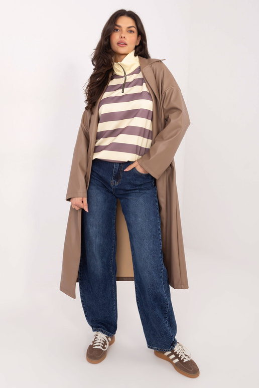 Tamsiai smėlio spalvos palaidinė