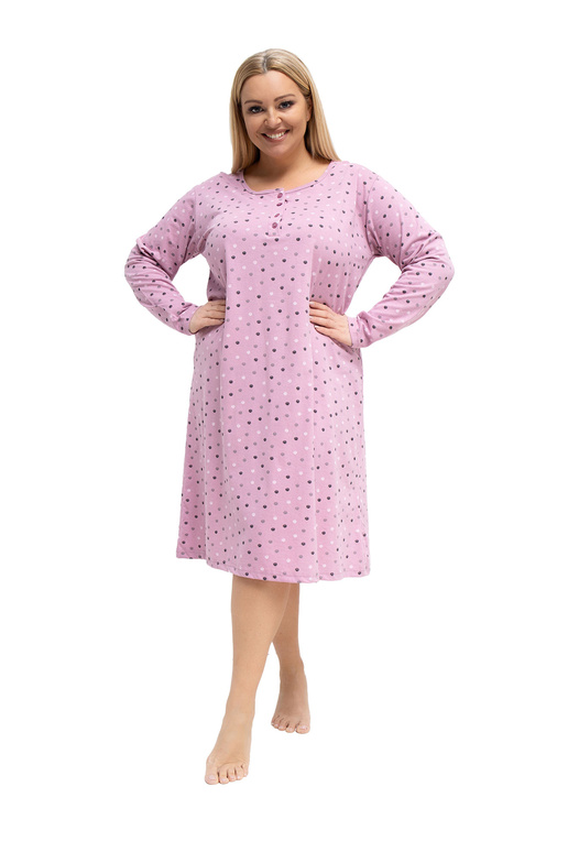 Naktiniai marškiniai tamsiai rožiniai