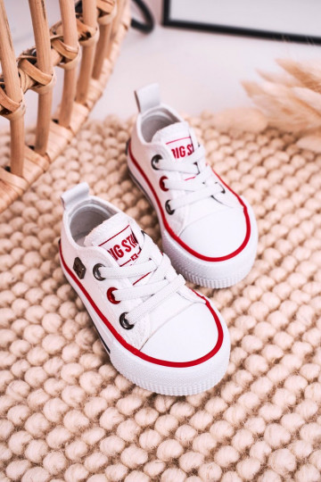 Vaikiški  lygiapadžiai sportbačiai BIG STAR HH374193 baltos spalvos 2