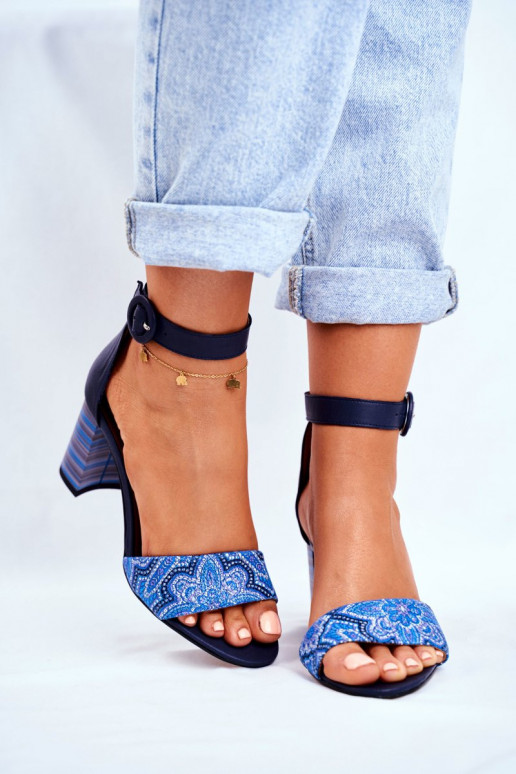 Moteriškos basutės tamsiai mėlynos spalvos 04235-17/00-5