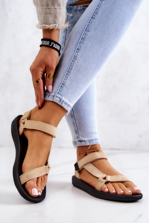  iš zomšos Sportinio stiliaus basutės smėlio spalvos Harris