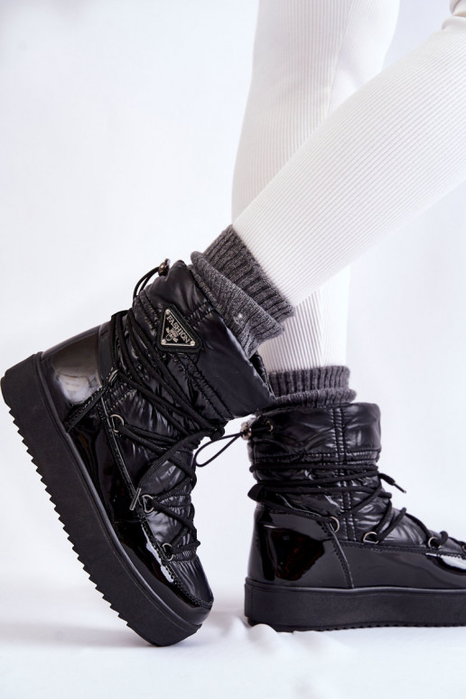   sniego batai su raišteliais Juodos spalvos Carrios