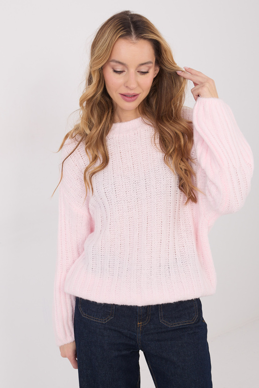Megztinis šviesiai rožinis