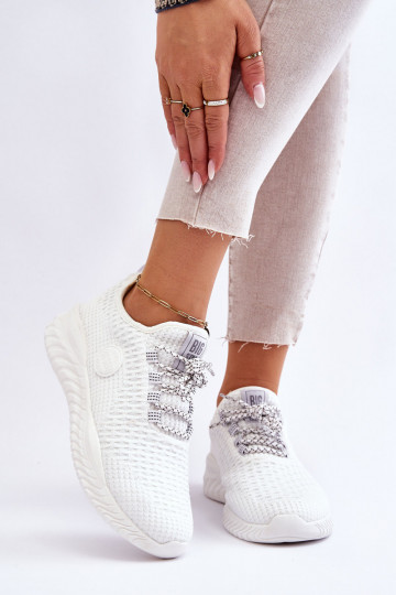  Sportinio stiliaus batai Memory Foam Big Star HH274296 baltos spalvos