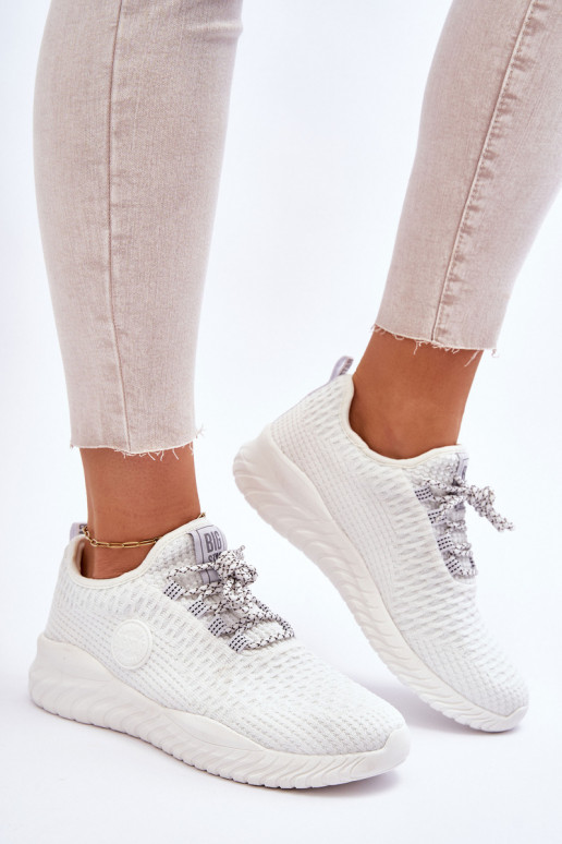  Sportinio stiliaus batai Memory Foam Big Star HH274296 baltos spalvos