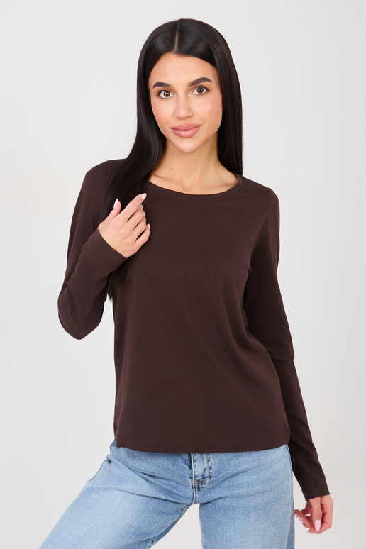 Marškinėliai tamsiai rudi