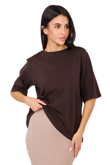 Marškinėliai tamsiai rudi 2