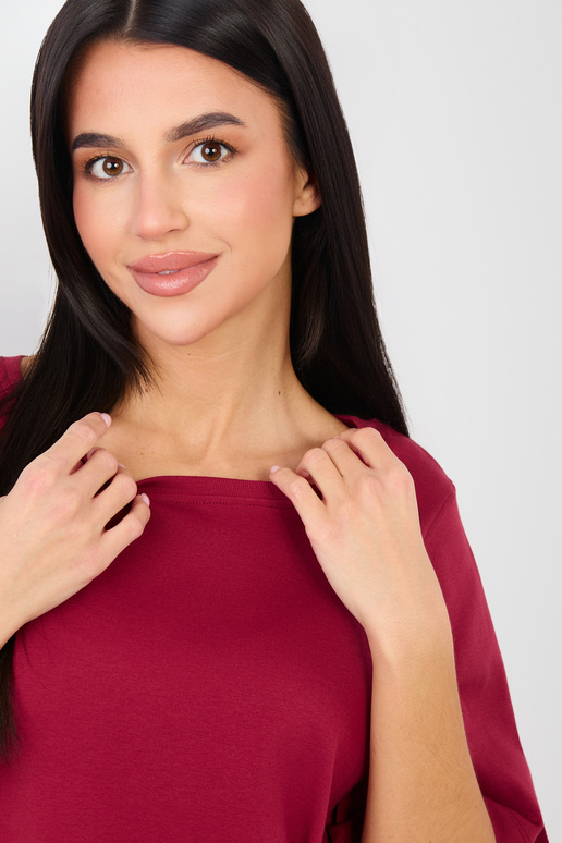 Marškinėliai bordo spalvos