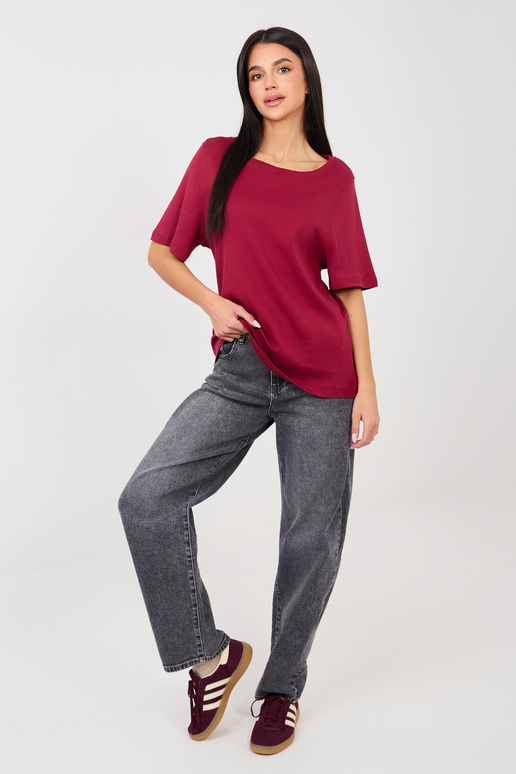 Marškinėliai bordo spalvos