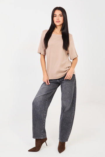 Marškinėliai tamsiai smėlio...