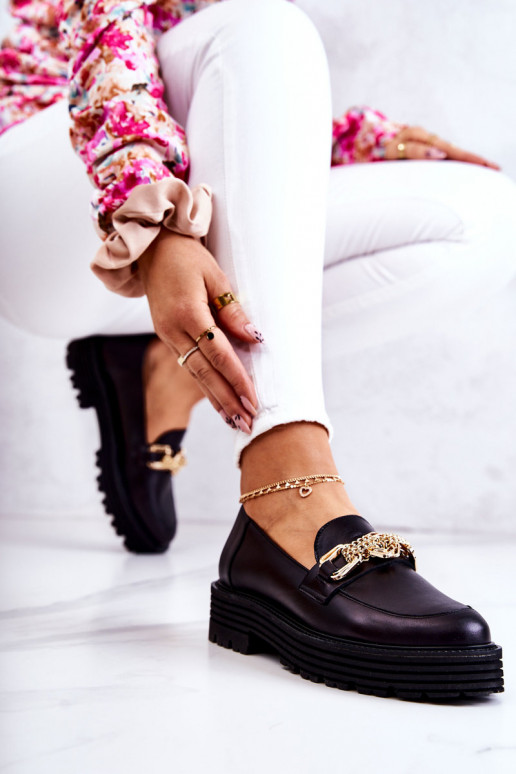  batai aukso spalvos Ozdoba   Laura Messi 2383 Juodos spalvos