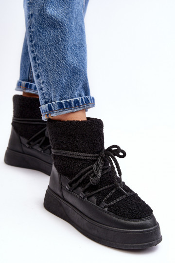  sniego batai su platforma Juodos spalvos Ahatissa 2