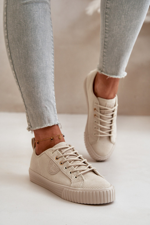 Velvetinės Laisvalaikio bateliai pašiltinti Big Star OO274812 Hi-Poly System smėlio spalvos