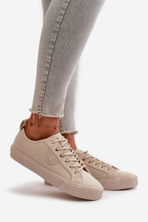 Velvetinės Laisvalaikio bateliai pašiltinti Big Star OO274812 Hi-Poly System smėlio spalvos