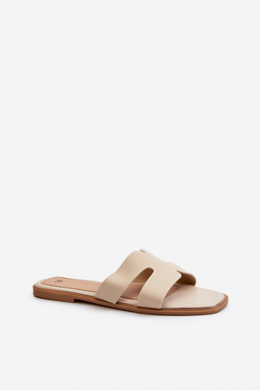  Šlepetės smėlio spalvos Fiviama