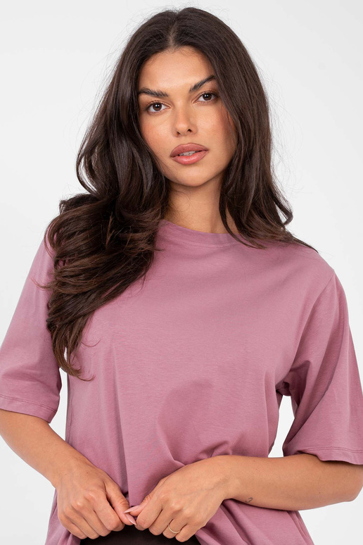 Marškinėliai tamsiai rožiniai