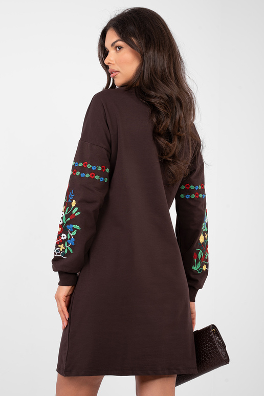 Suknelė tamsiai ruda