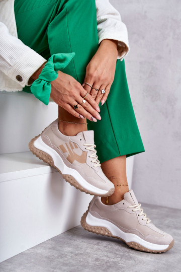  sportiniai bateliai su dirželiais smėlio spalvos Tolea