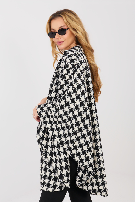 Paltas juodai baltas